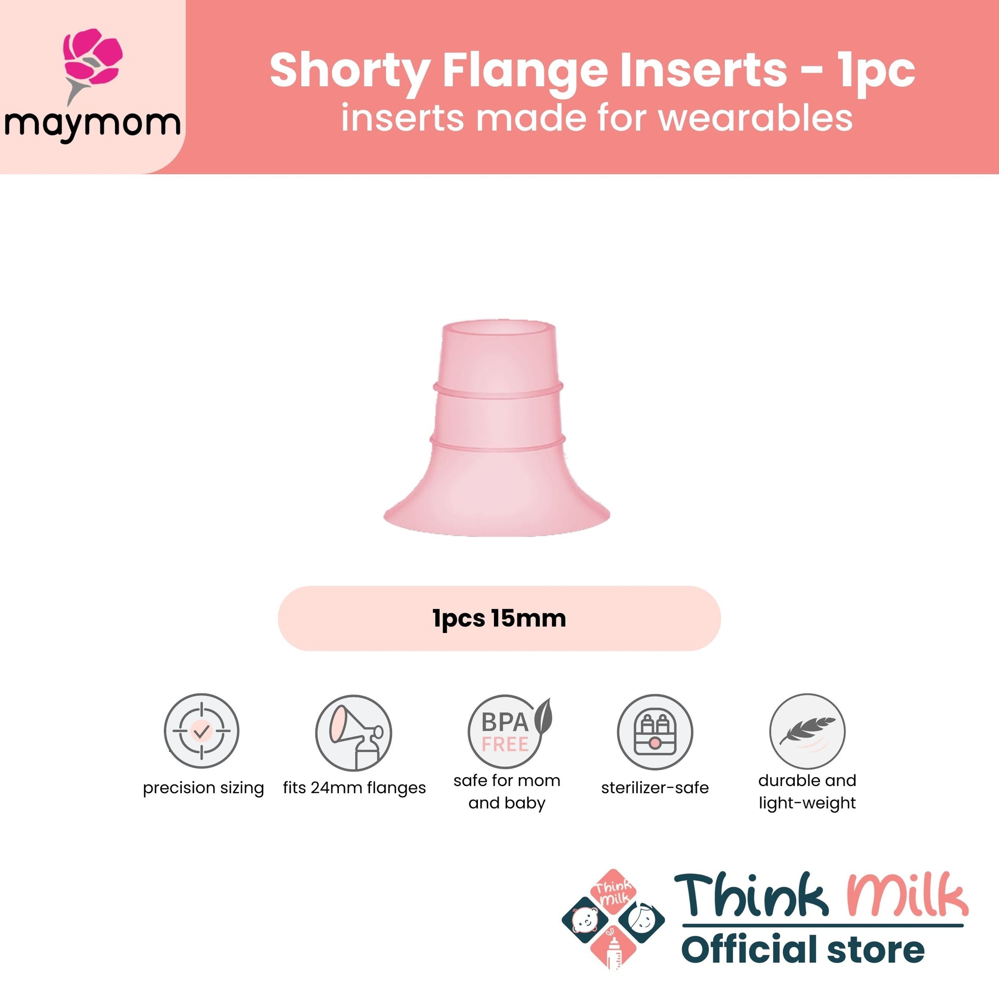 Maymom Shorty Flange Inserts (Per Piece)