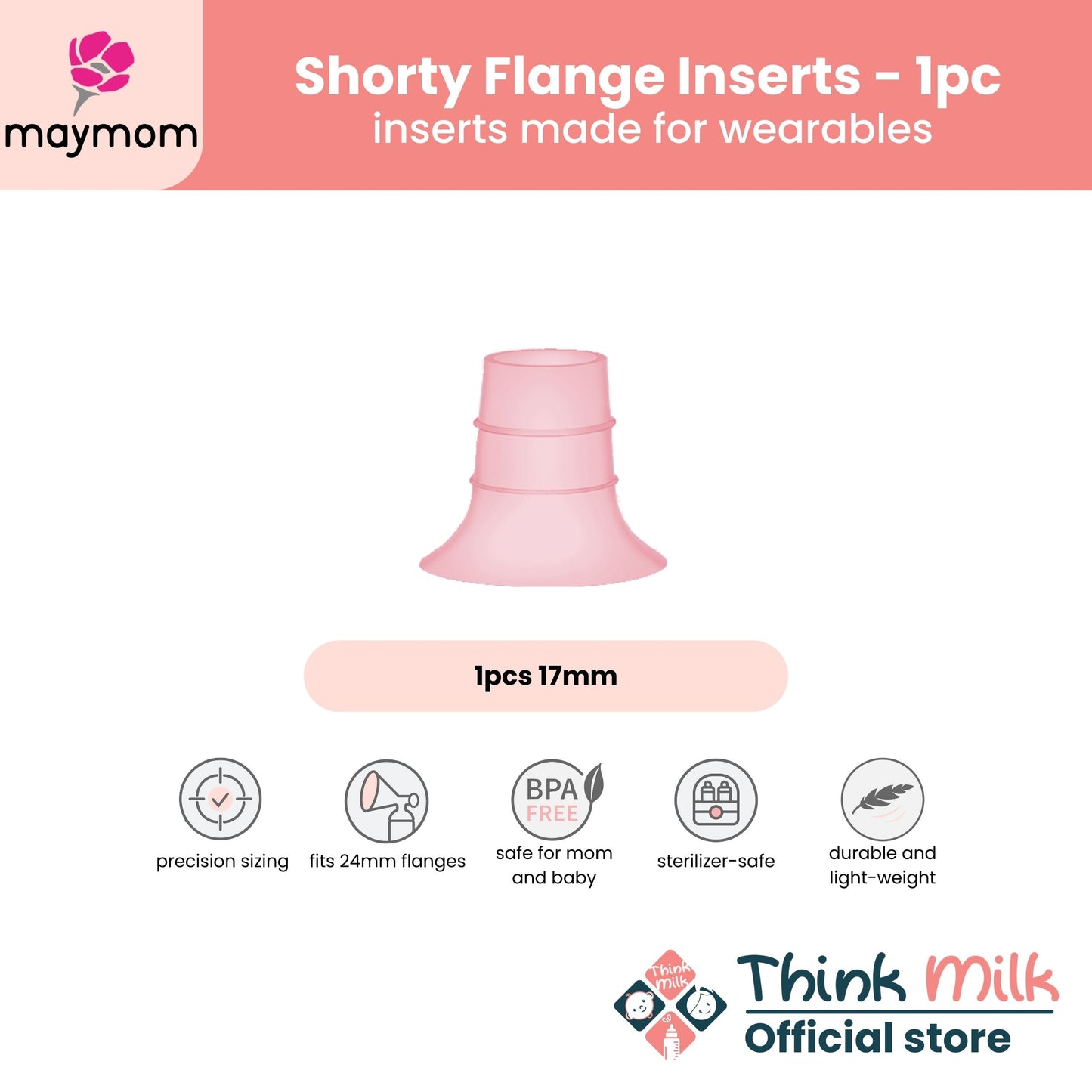 Maymom Shorty Flange Inserts (Per Piece)