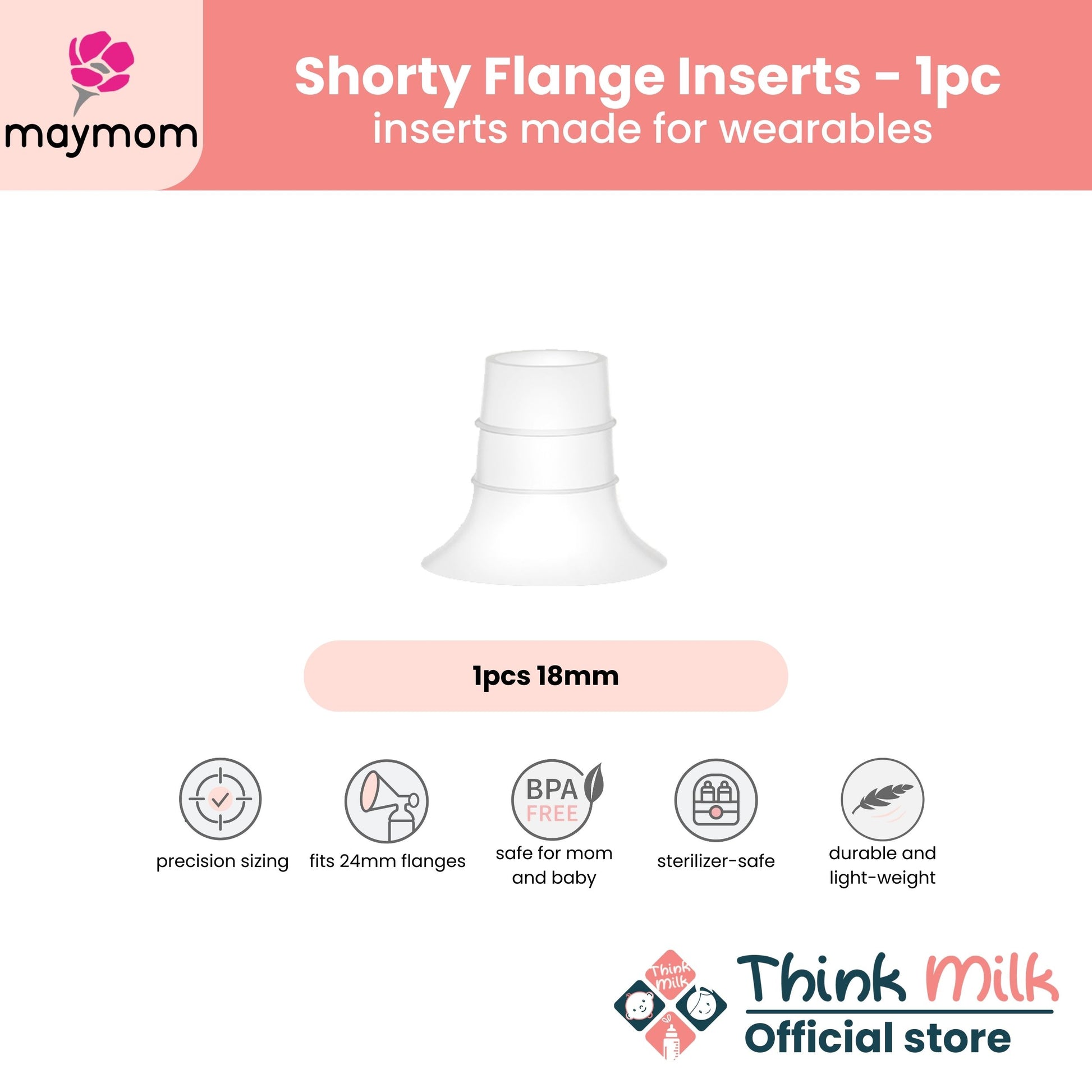 Maymom Shorty Flange Inserts (Per Piece)