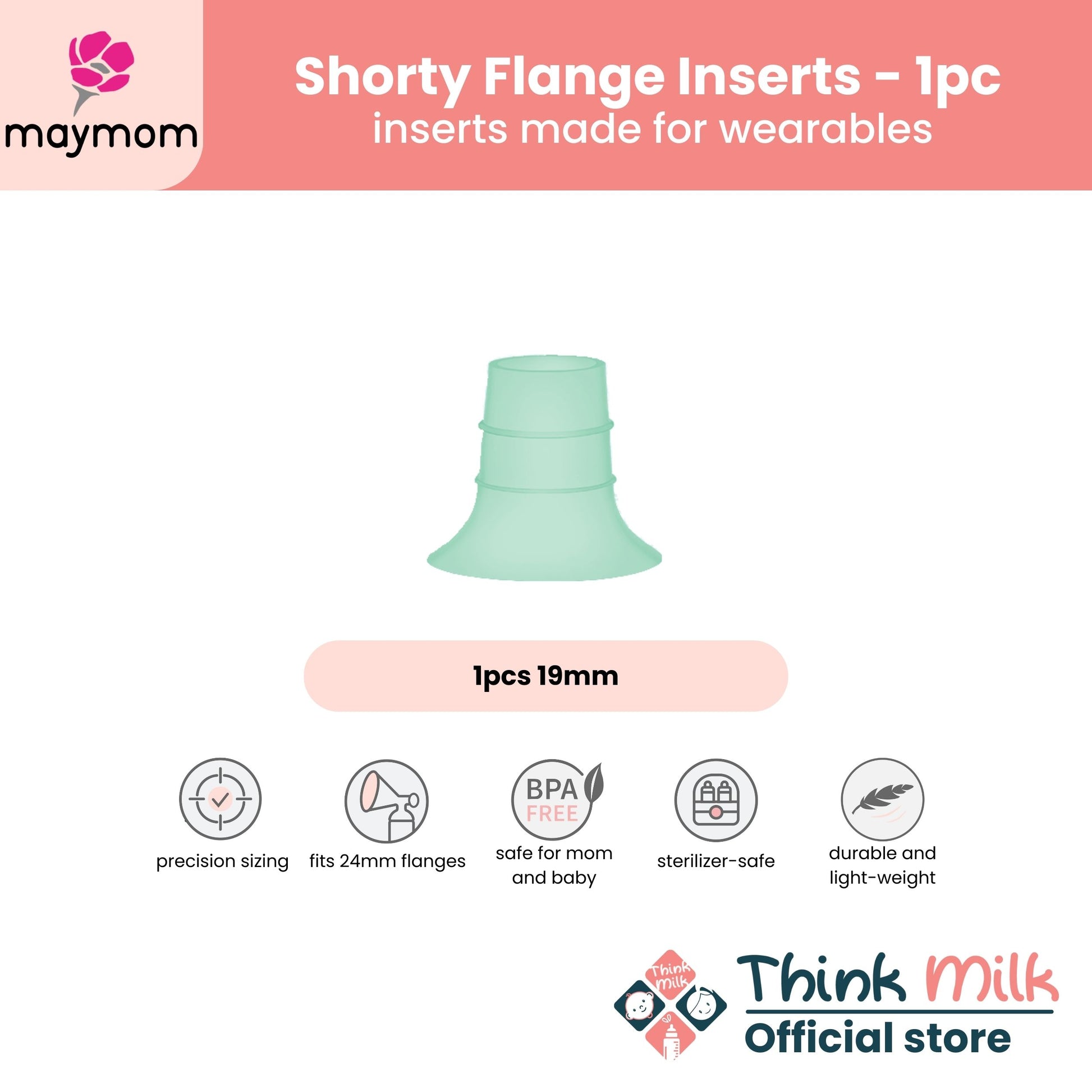 Maymom Shorty Flange Inserts (Per Piece)